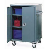 CABINET - MOBILE STORAGE RED 900 x 1200 x 450mm