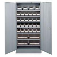 CABINET GREY DOORS1830 x 915 x 460mm 32 GREY LINBINS