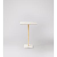 Carrara Side Table in Gold Leaf & Marble