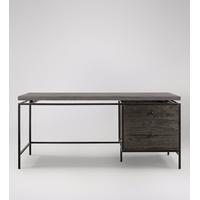 Cabrini desk in Concrete & reclaimed pine