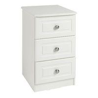 Calando 3 Drawer Bedside Cream