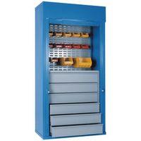 CABINET - ROLLER SHUTTER BLUE 2000 x 1000 x 500mm