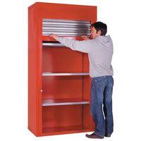 CABINET - ROLLER SHUTTER RED 2000 x 1200 x 500mm