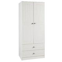 Calando 2 Drawer 2 Door Wardrobe Cream