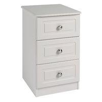 Calando 3 Drawer Bedside Cashmere