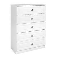 Calando 5 Drawer Chest White