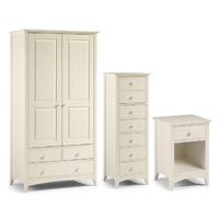Cameo Combi Wardrobe, 7 Drawer Chest and 1 Drawer Bedside Set