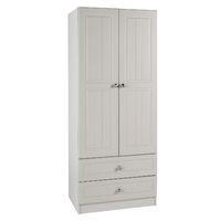 Calando 2 Drawer 2 Door Wardrobe Cashmere