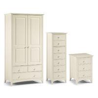 cameo combi wardrobe 7 drawer chest and 3 drawer bedside set