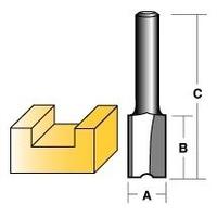 carbitool straight router bit 6mm long 14 shank