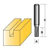 Carbitool Straight Router Bit 5MM 1/4\