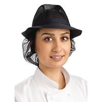 Catering Appliance Superstore A654-S Trilby Hat with Snood, Navy Blue
