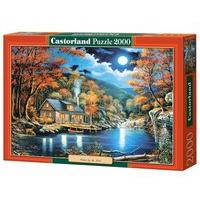 castorland cabin by the lake jigsaw 2000 piece