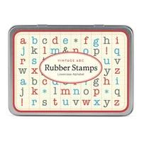 cavallini mini lowercase alphabet 30 assorted wooden rubber stamps pac ...