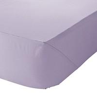 Catherine Lansfield Non Iron Percale King Fitted Sheet - Lilac