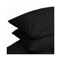 Catherine Lansfield Non Iron Percale Polycotton King Size Flat Sheet Black