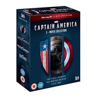 Captain America: 3-Movie Collection (Blu-ray 3D) [Region Free]