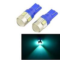 Carking 12V T10 5630SMD 6LED Car Read Light Indicator Lamp(12V/2PCS)