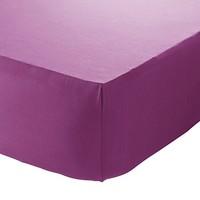 Catherine Lansfield Non Iron Percale King Fitted Sheet - Hot Pink