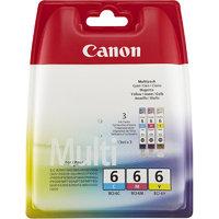 canon bci 6 cmy blister multipack colour ink cartridge