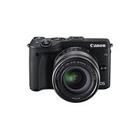 Canon EOS M3 Compact System Camera EF-M 18-55 mm f/3.5-5.6 STM Lens - Black