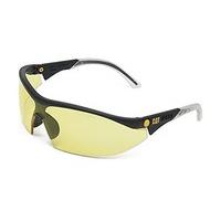 Caterpillar Semi-Rimless Glasses Yellow