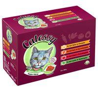 Catessy Chunks in Vegetable or Egg Jelly - Mixed Pack - Saver Pack: 48 x 100g