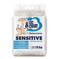 Cat & Clean Sensitive with Baby Powder Fragrance - Economy Pack: 2 x 15kg