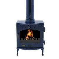 carron blue enamel 47kw multifuel defra approved stove