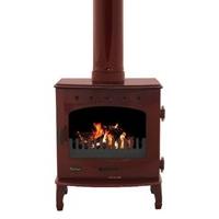 Carron Red Enamel 7.3kW Multifuel DEFRA Approved Stove