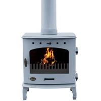 carron china blue enamel 73kw multifuel defra approved stove