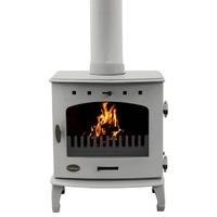 carron ash grey enamel 73kw multifuel defra approved stove