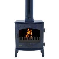 carron blue enamel 73kw multifuel defra approved stove
