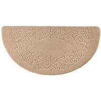 carissa half moon rug beige olefin