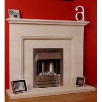 cadiz limestone fireplace package with gas fire