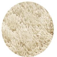 cascade cream thick shaggy circle rug 160x160cm