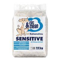 cat clean sensitive with baby powder fragrance 15kg