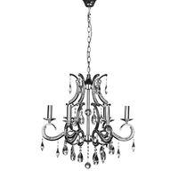 Cassandra Chandelier Chrome Iron FrameCrystal 6 Arm