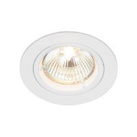 Cast 50W GU10 Fixed Downlight Gloss White - 85288