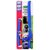 Canac Puppy Lead and Collar Set, 10 mm, Blue