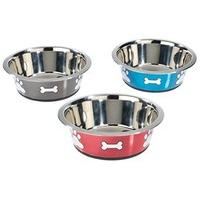 Caldex Classic Posh Paws Stainless Steel Bowl, 2 Litre