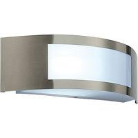 Cameo 9.2W ES LED Plain Wall Steel IP44 - 34238