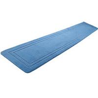 Carved Olefin Runner, Large, Blue, Polypropylene