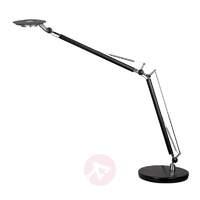 Calgary LED table lamp with hinges, black
