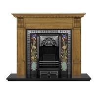 carron fireplaces aladdin cast iron tiled insert