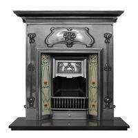 carron verona cast iron tiled combination fireplace