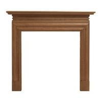 carron wessex oak wide opening fire surround