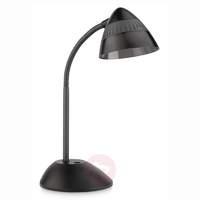 Cap desk lamp with LEDs, black