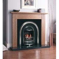 Cast Tec Rothbury Wooden Fireplace Package with Newcastle Cast Iron Fire Insert