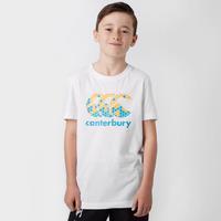 canterbury kids logo t shirt white